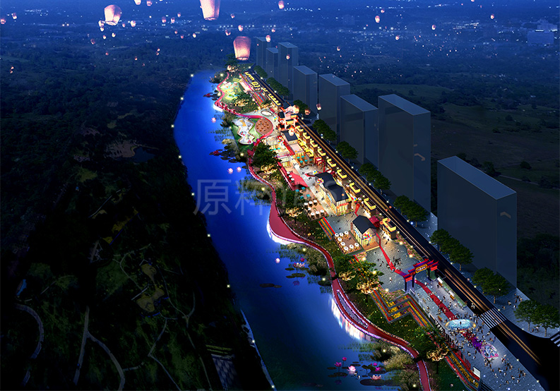 南充西河滨河景观带