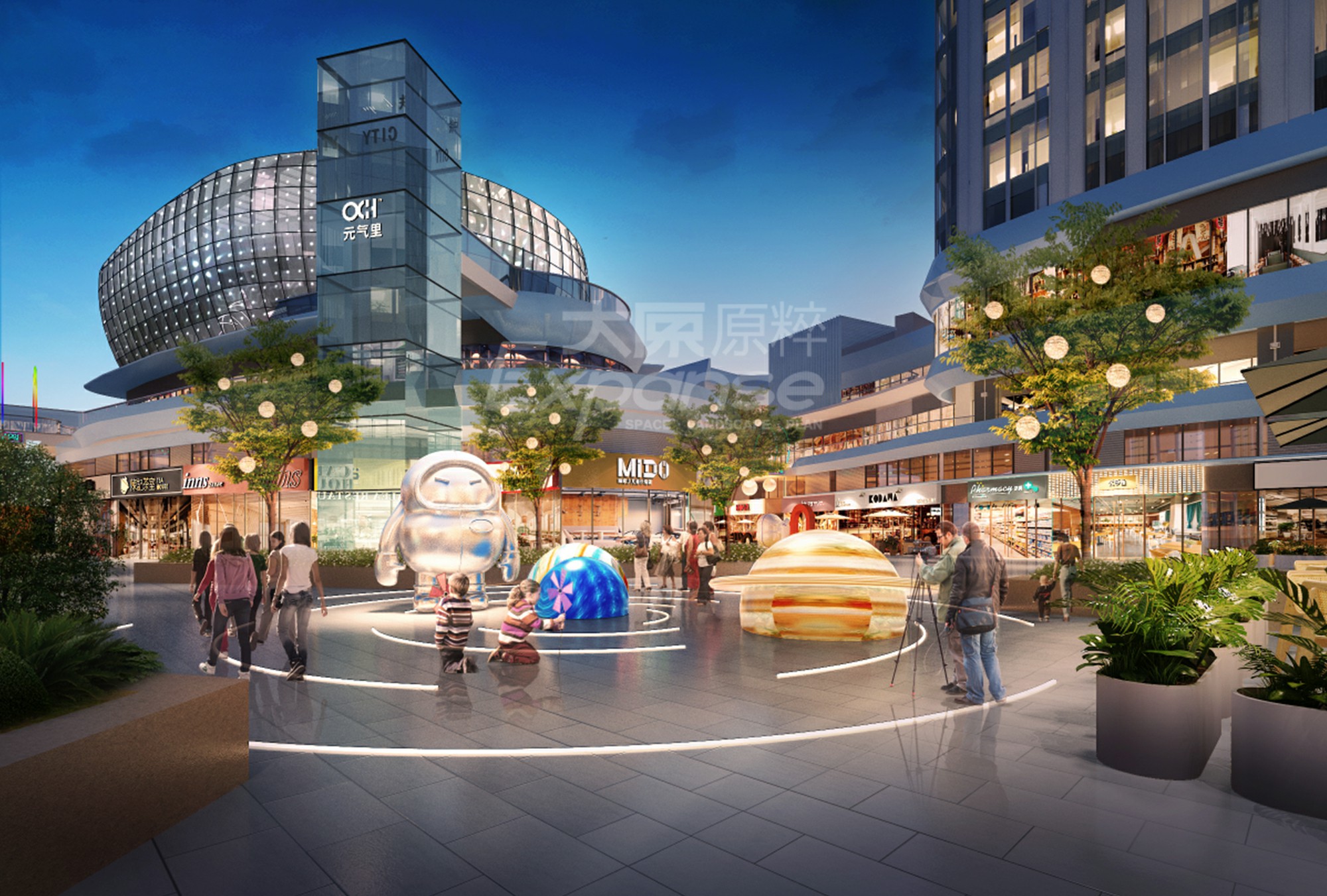 商业街氛围包装设计方案_商业街设计案例解析!提升街区人气!